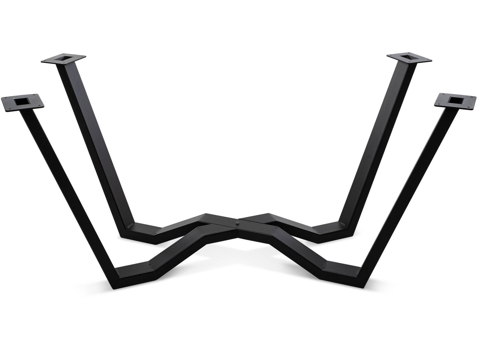 MARYLAND Massivholztisch mit Gestell SPINNE, Material Eiche/Metallgestell 