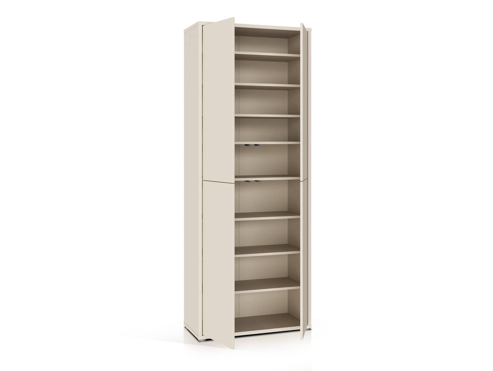 ADIAGO 4trg. Schuh-/Mehrzweckschrank, Material Dekorspanplatte Sand
