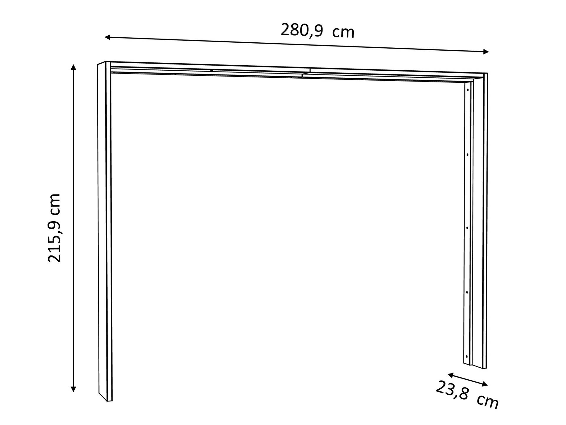 TEMMY Passepartoutrahmen, Material Spanplatte, Artisan Eiche Nachbildung 