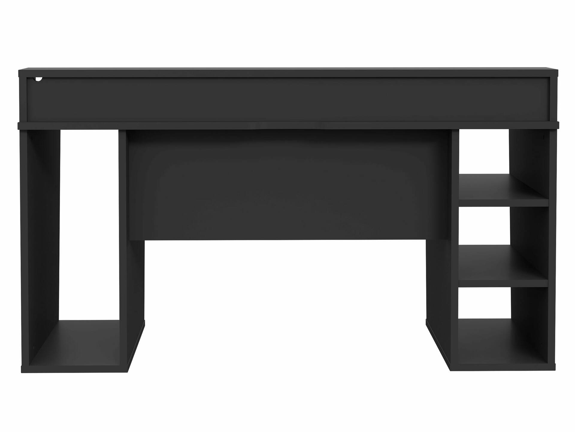 TEZO Gaming Schreibtisch, Material Dekorspanplatte, schwarz matt 