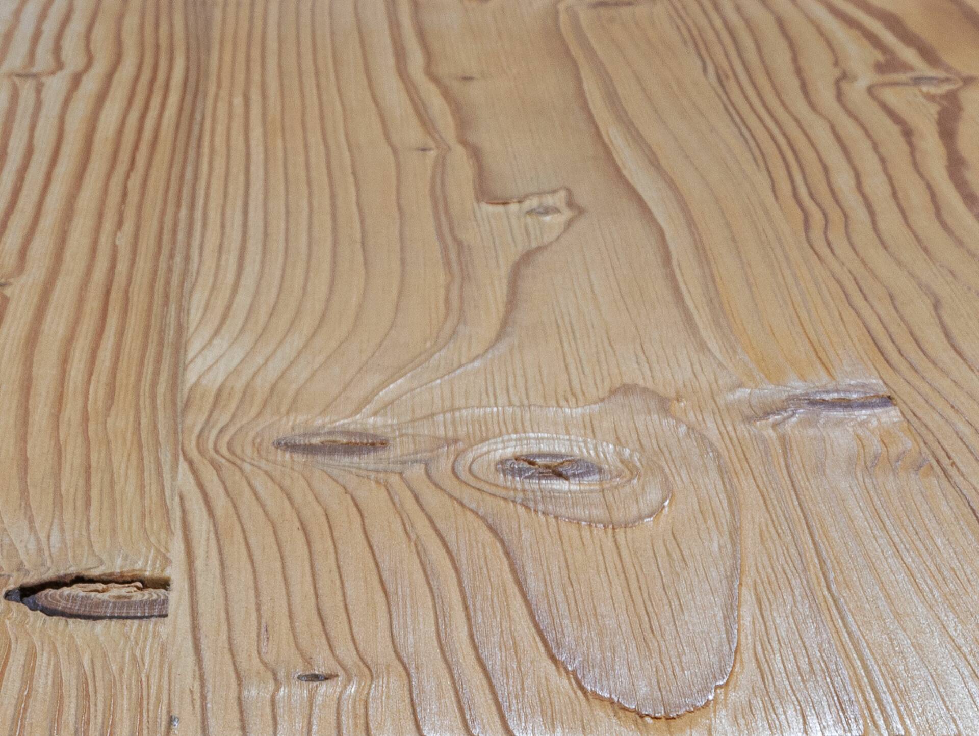 CURBY Couchtisch, rustikale Altholzoptik, Material Massivholz, Fichte gebürstet 60 x 84 cm | Natur