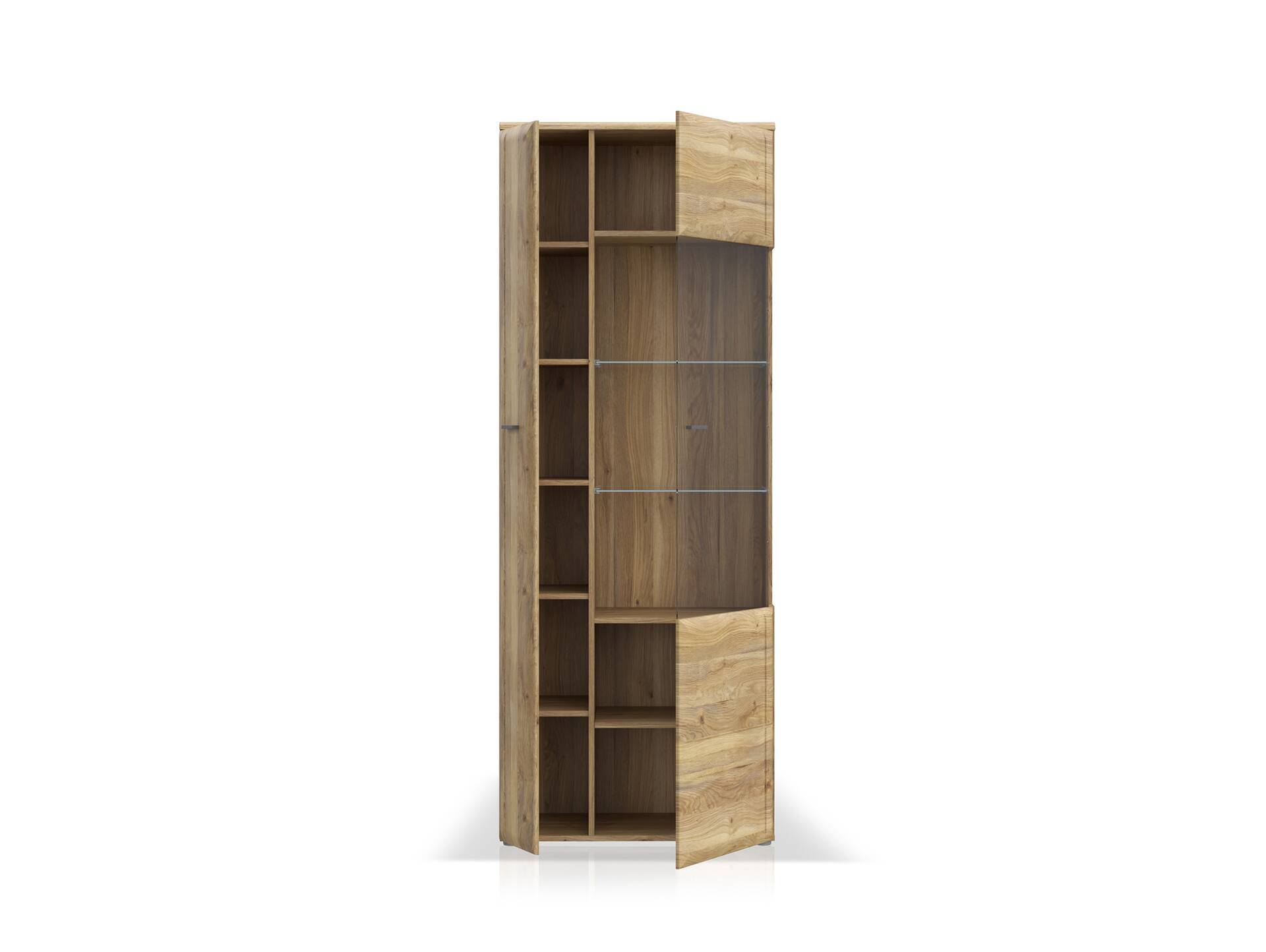 AURELIO Vitrine R, Material Dekorspanplatte, Mauvella Eiche Nachbildung 