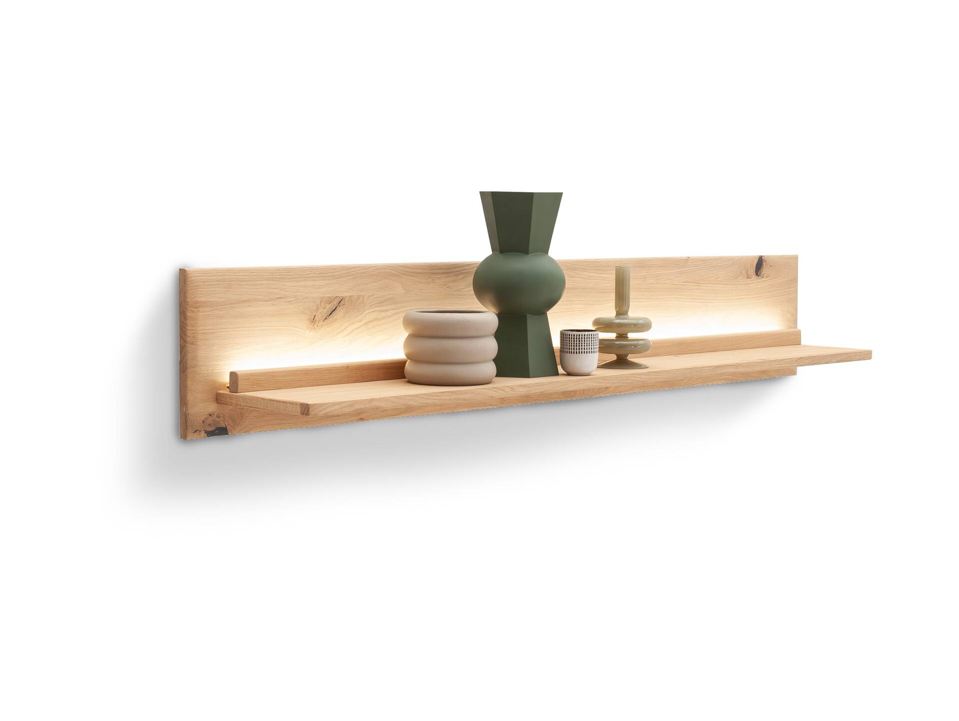 ASKARO Wandboard, Material Teilmassiv, Balkeneiche geölt 