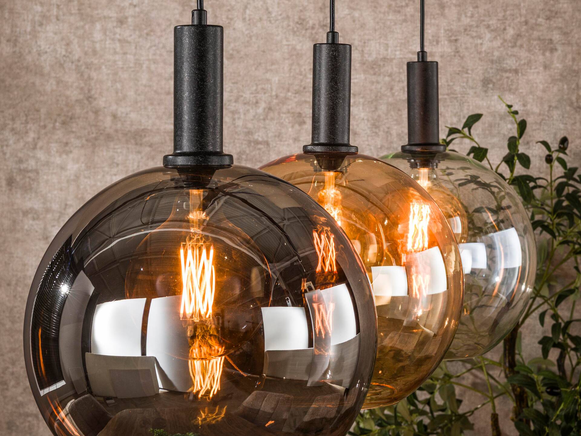 JONNA Pendelleuchte, 3-flammig, Material Metall, dreifarbig 