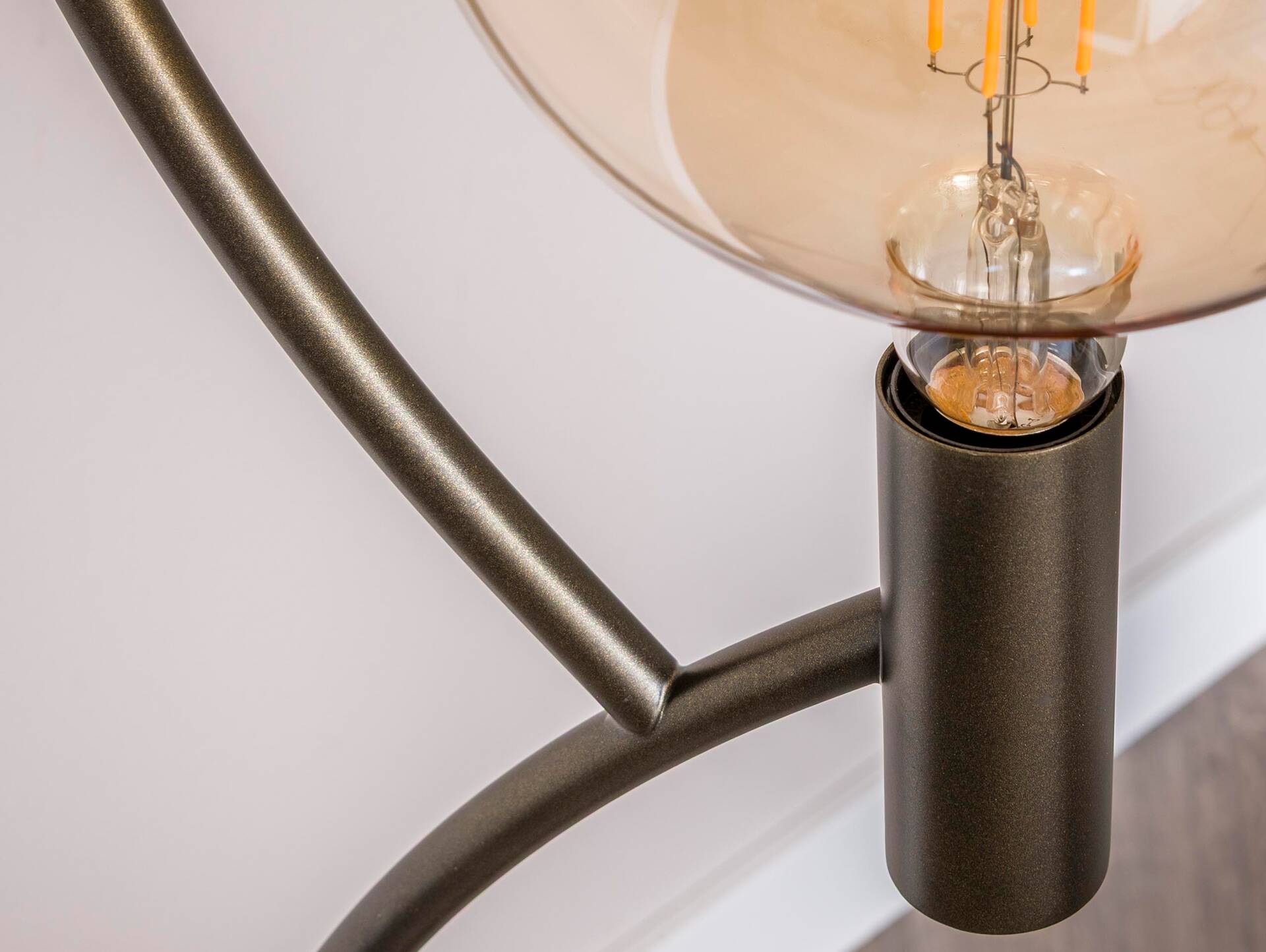 MALEA Stehleuchte, 3-flammig, Material Metall, braun 