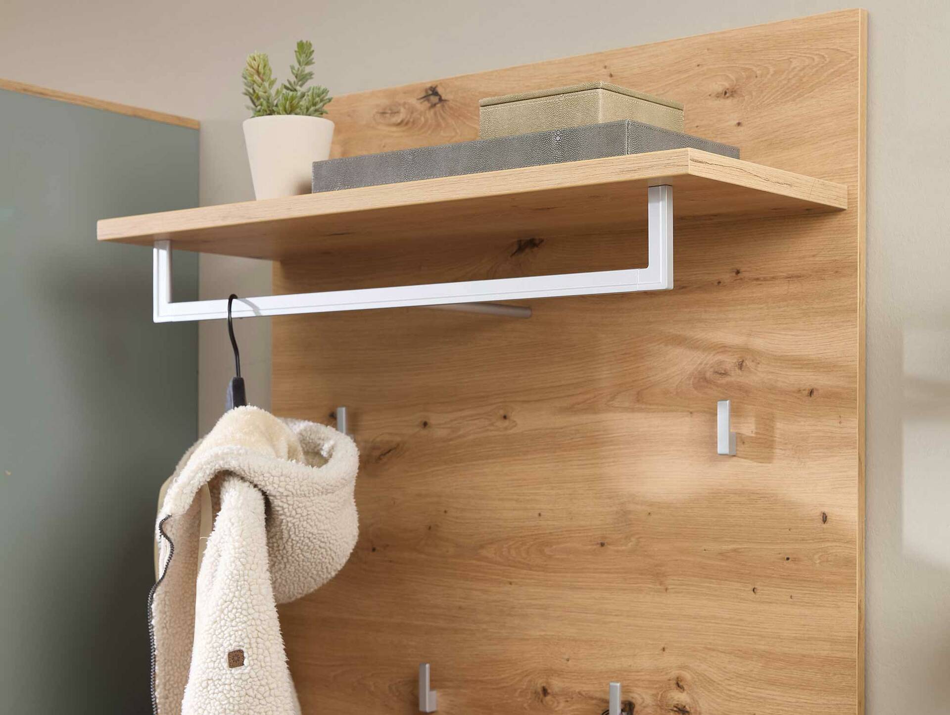 BAJA Garderobenpaneel, Material MDF, Artisan Eiche Nachbildung 