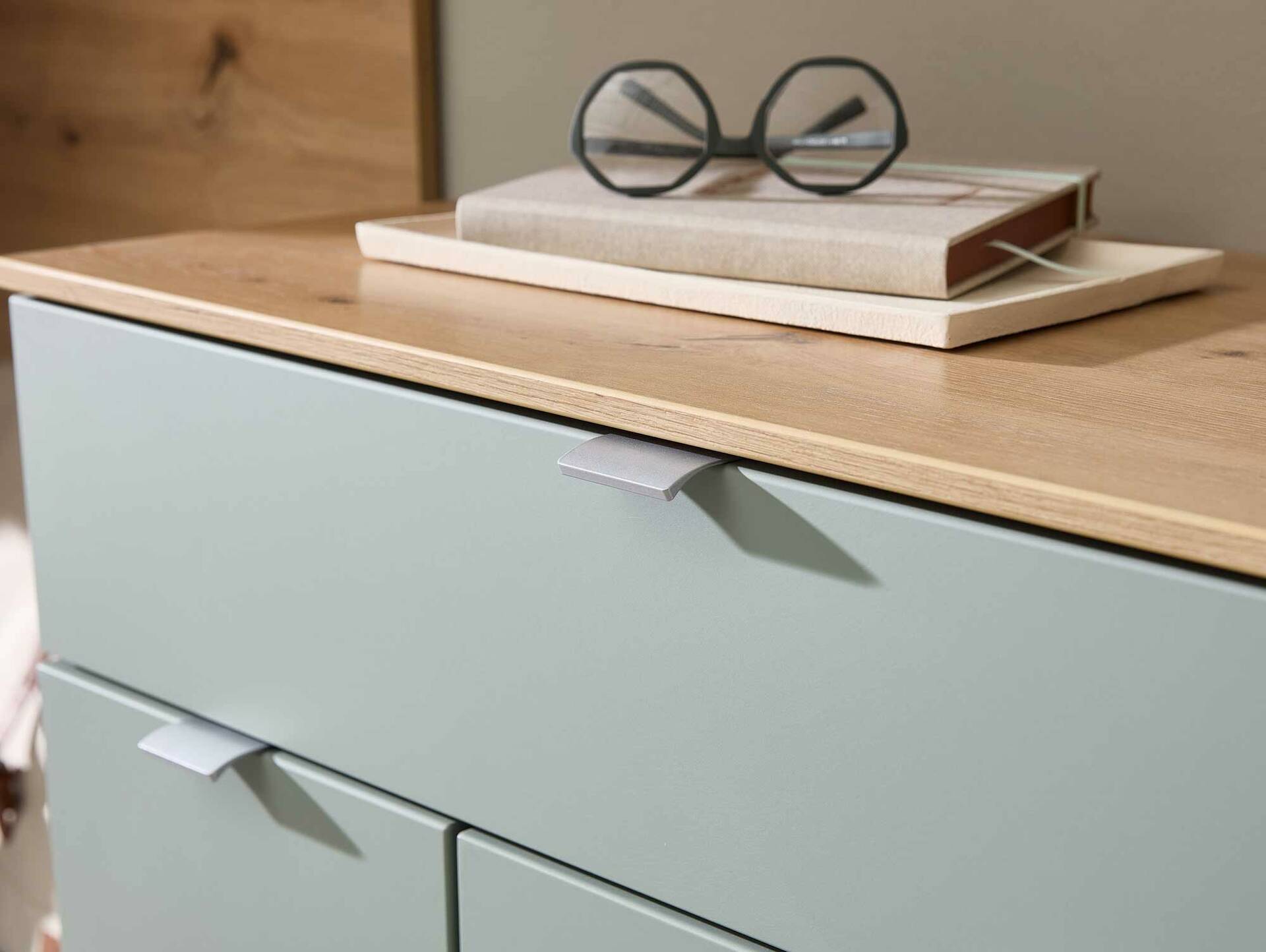 BAJA Schuhschrank klein, Material MDF, schilf/Artisan Eiche Nachbildung 
