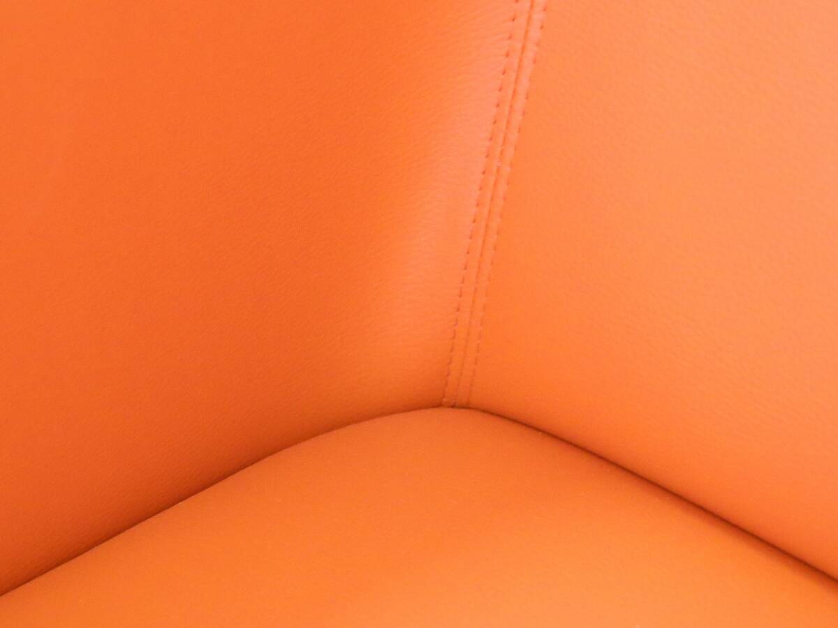 CHICAGO 3-Sitzer Sofa, Material Kunstleder orange