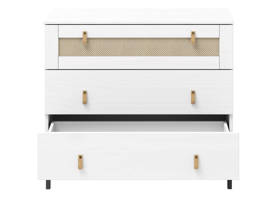 CINOY Sideboard I, Material Massivholz, Kiefer lackiert weiss