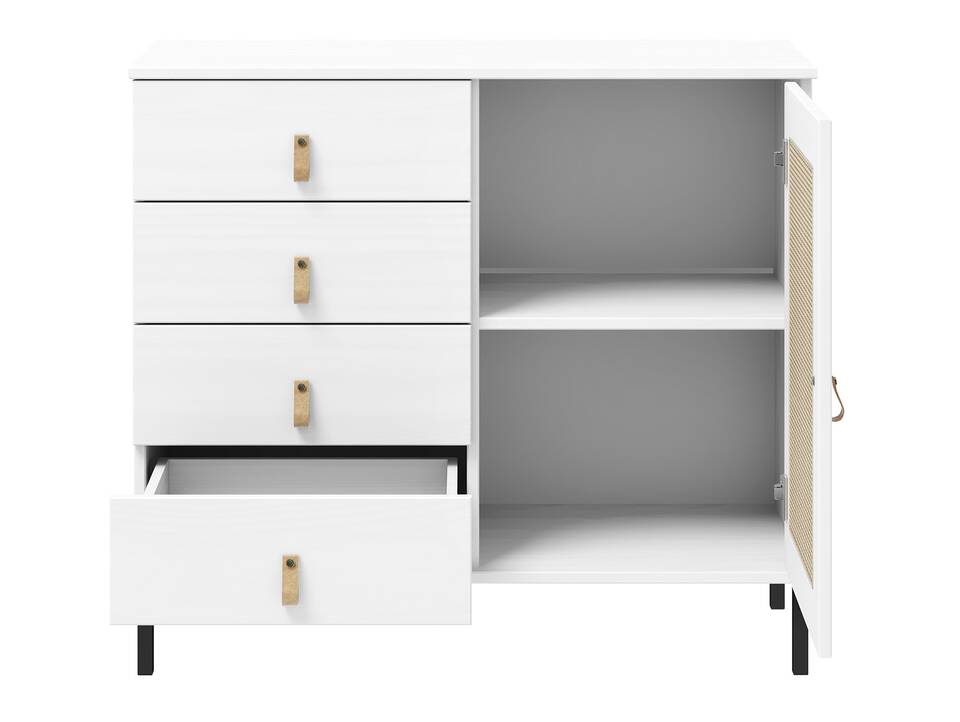 CINOY Sideboard II, Material Massivholz, Kiefer lackiert weiss