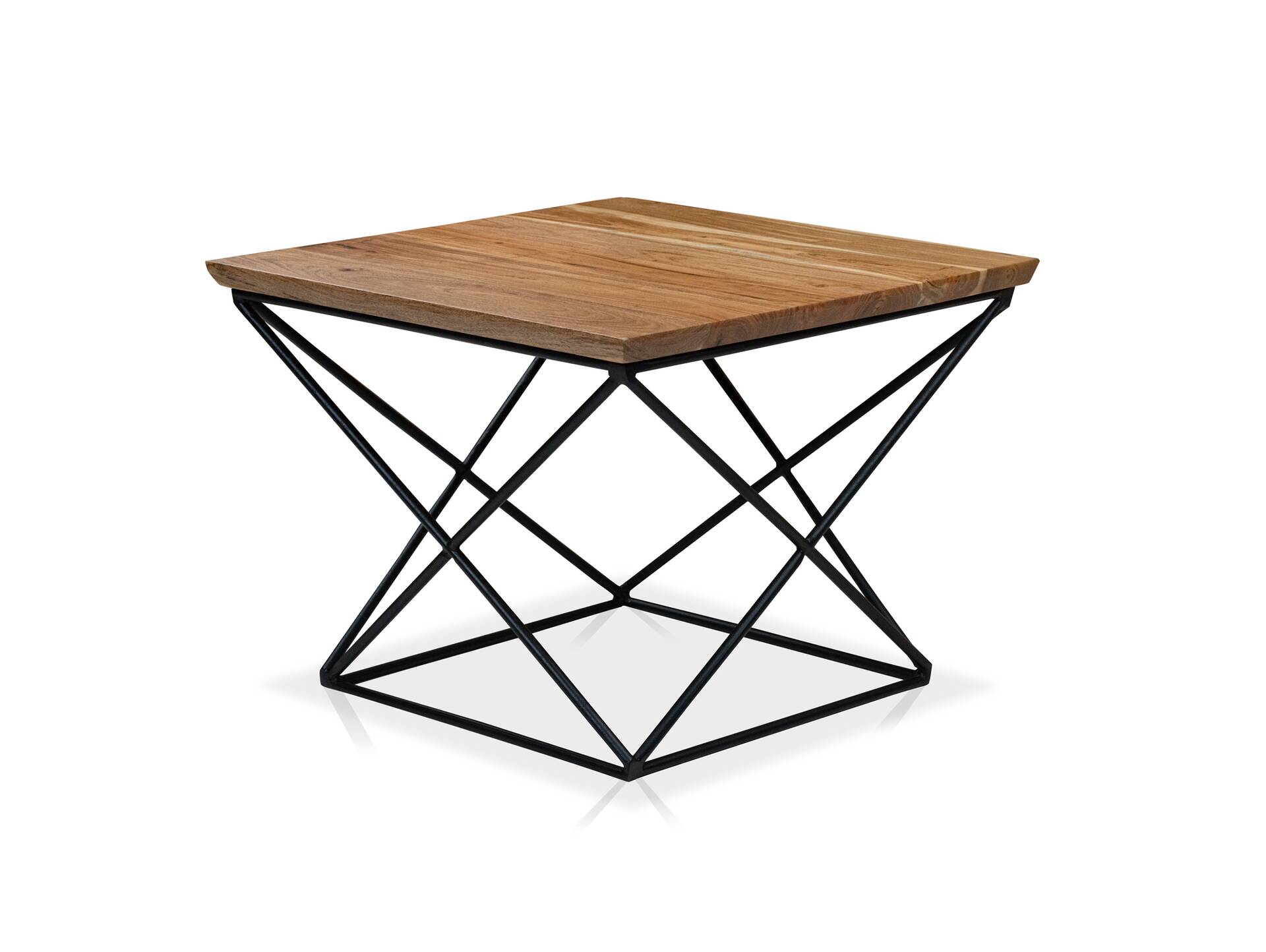 GRAZ Couchtisch, Material Massivholz/Metall, Iron Base/Akazie 