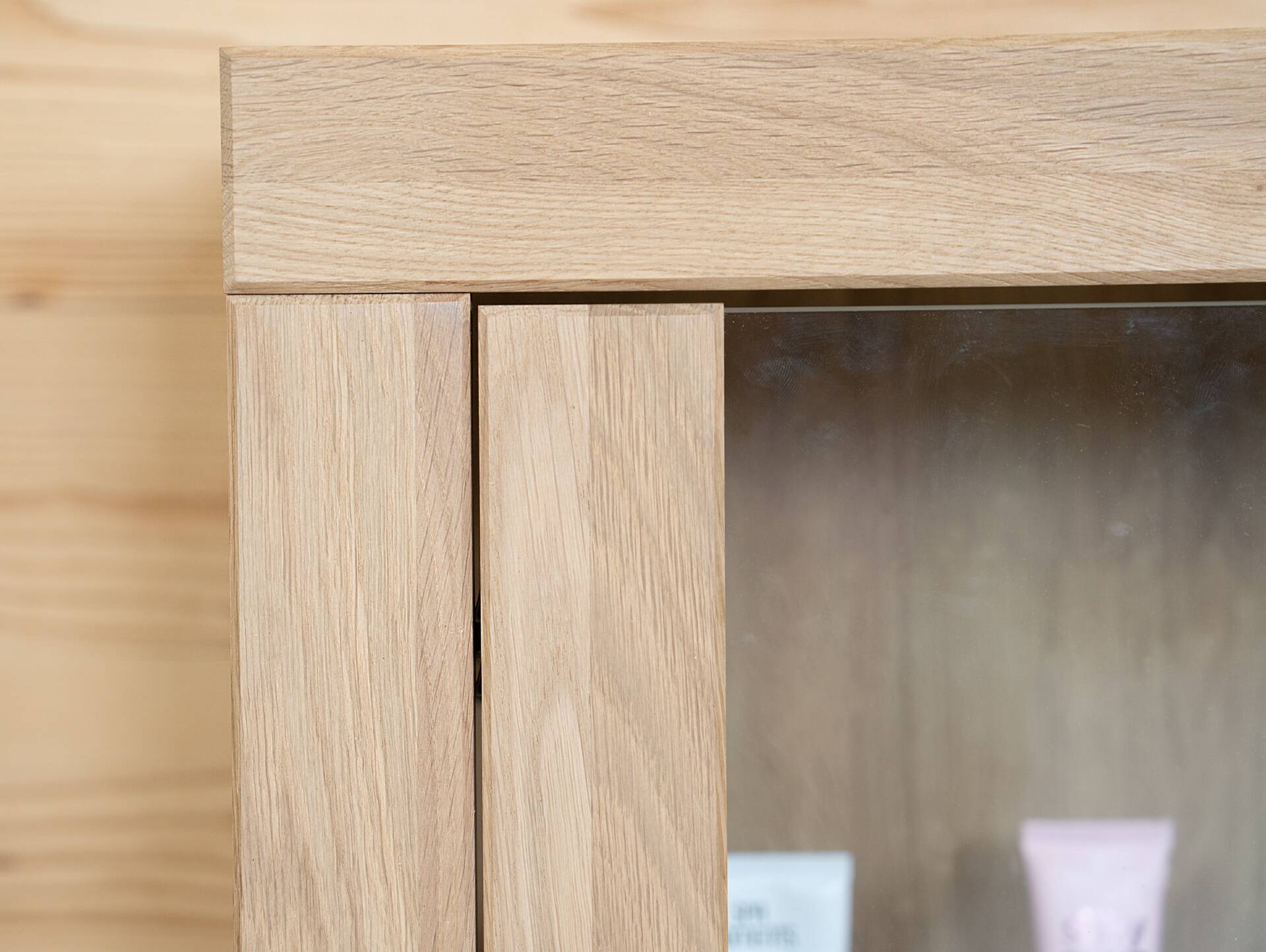 OZEANA Hängeschrank fürs Badezimmer, Material teilmassiv Eiche