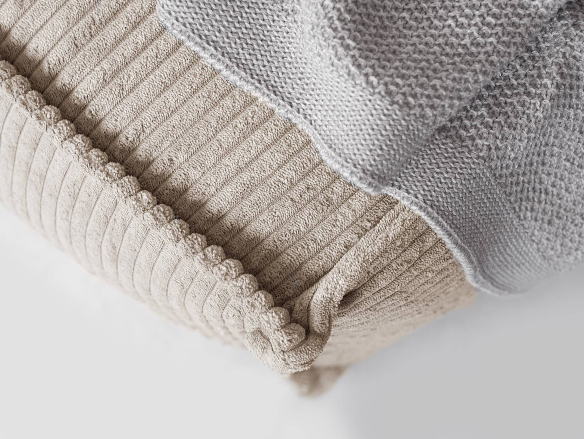 COZY Sitzsack, Material Cord Creme