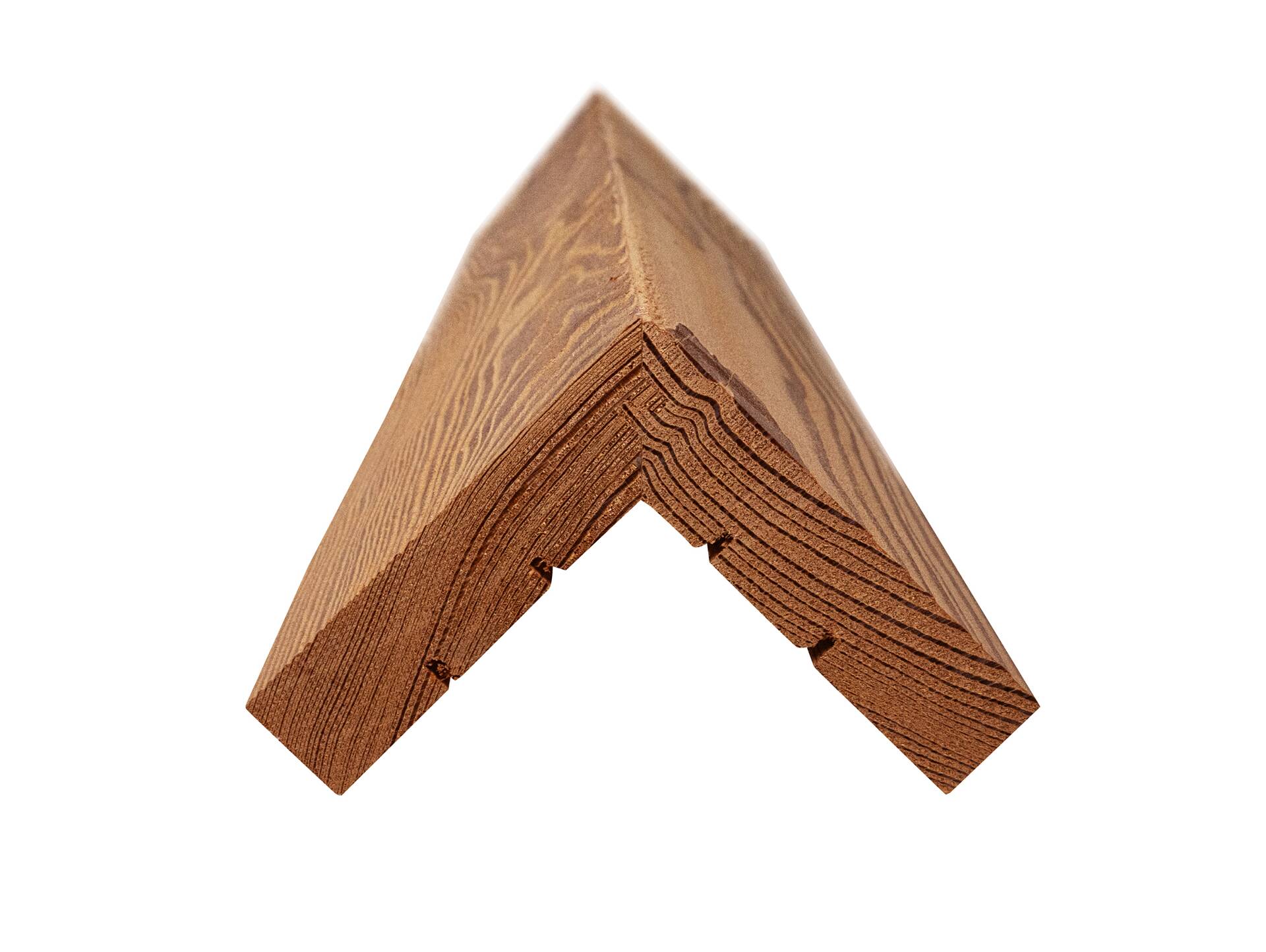 L-Abschlussleiste, THERMO-Lärche natur gebürstet 70 x 70 mm | 2 Meter