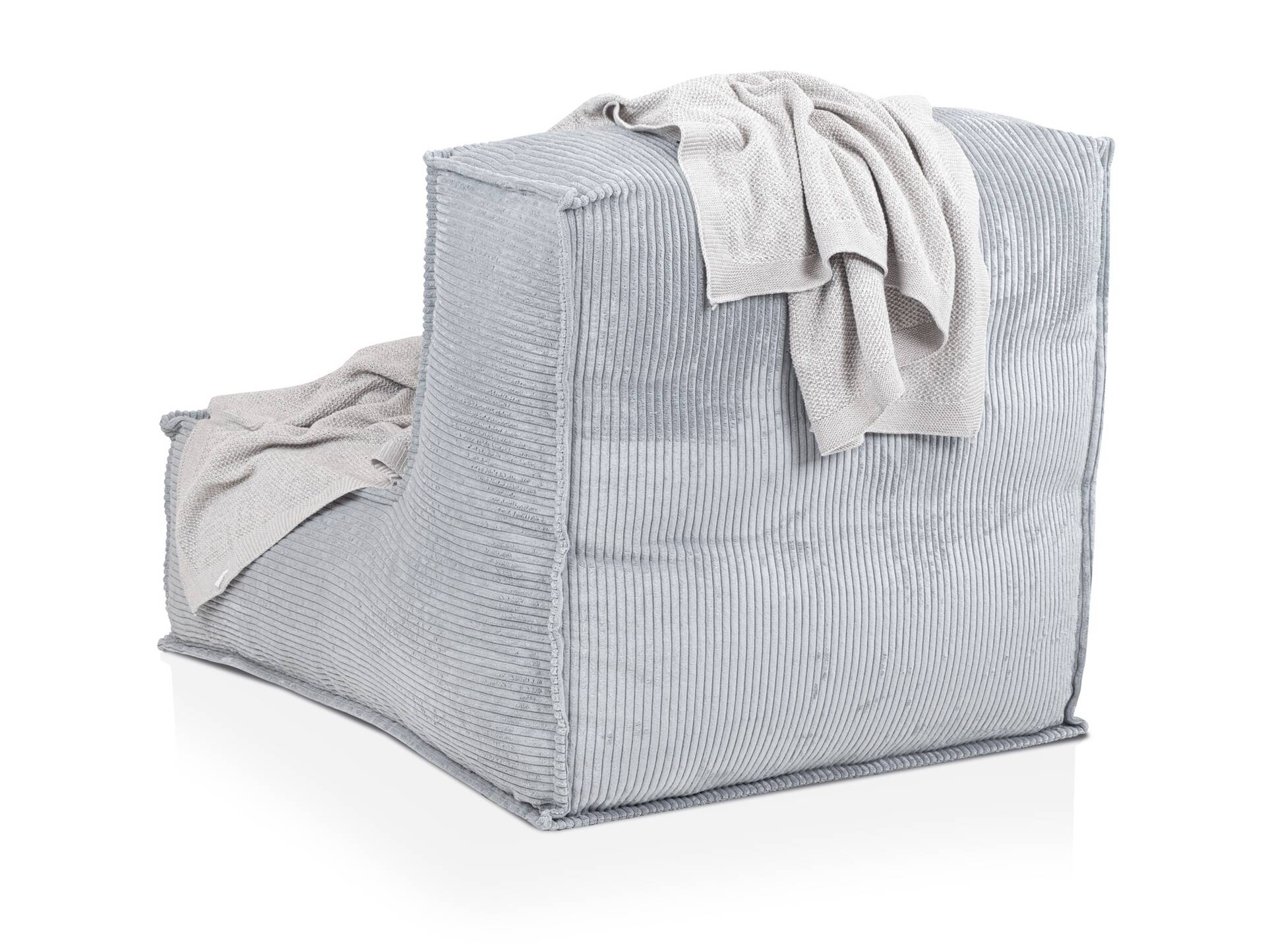 COZY Sitzsack, Material Cord Grau