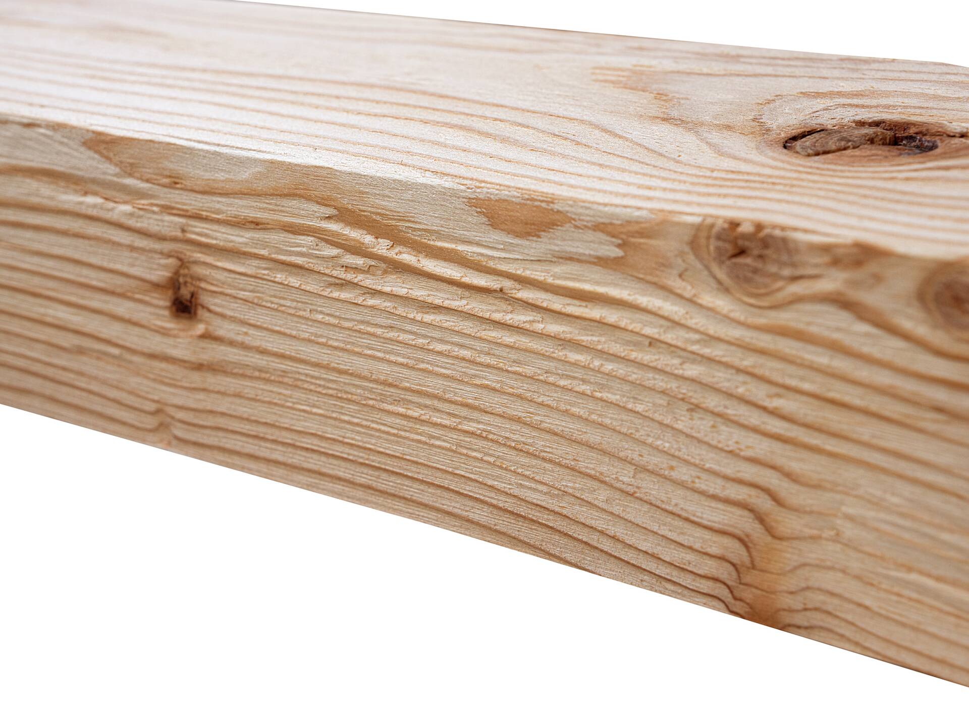 U-Balken / Zierbalken gehackt, Lärche natur, Material Massivholz 120 x 80 mm | 1 Meter
