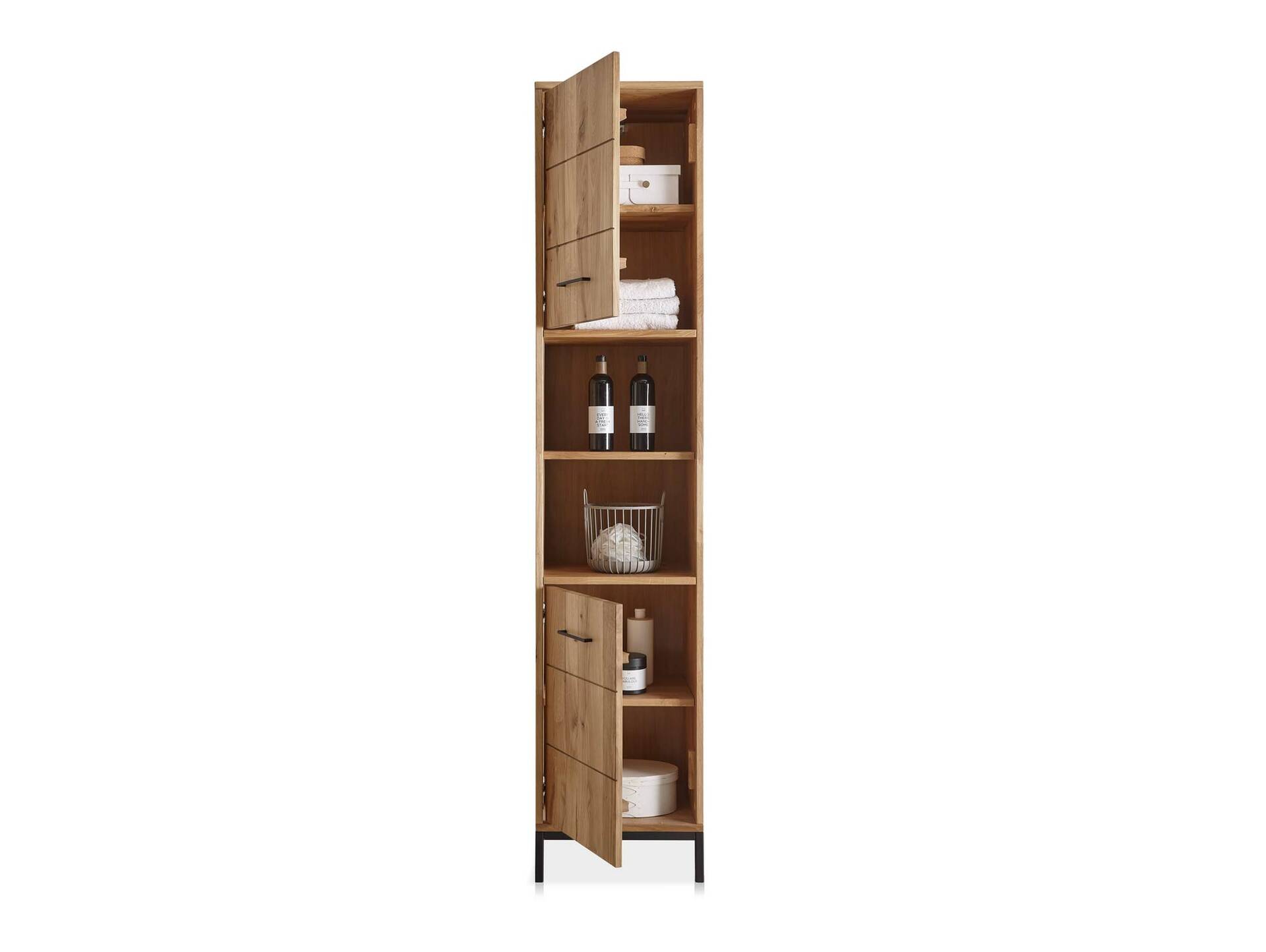 BOLTON Badezimmerset II, Material Massivholz, Wildeiche geölt 