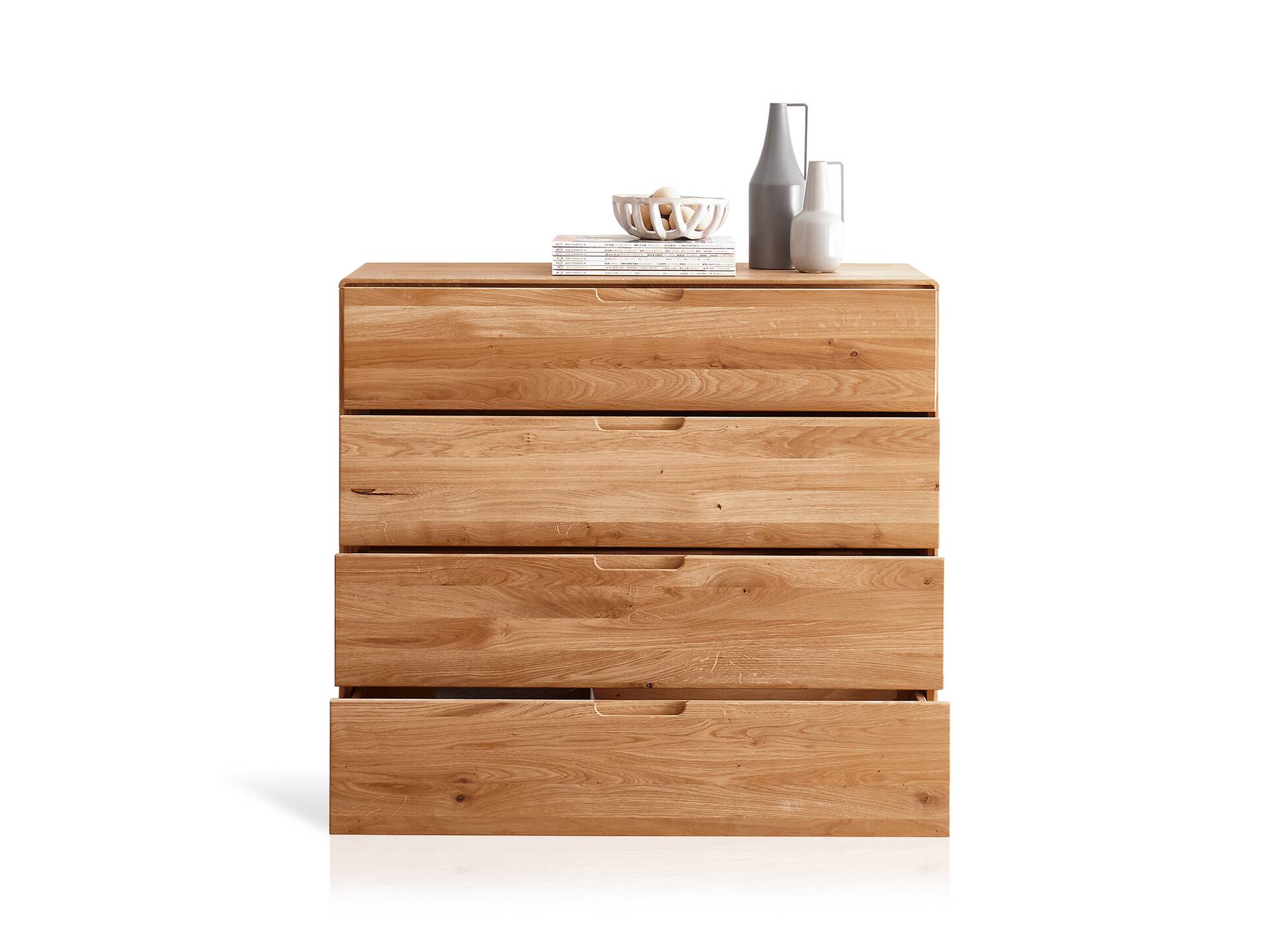 ANDINO Kommode V, Material Massivholz, Wildeiche geölt 