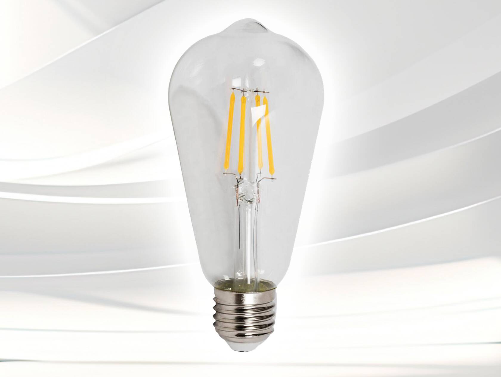 Glühbirne LED Filament schmal warmweiss für Fassung E27 