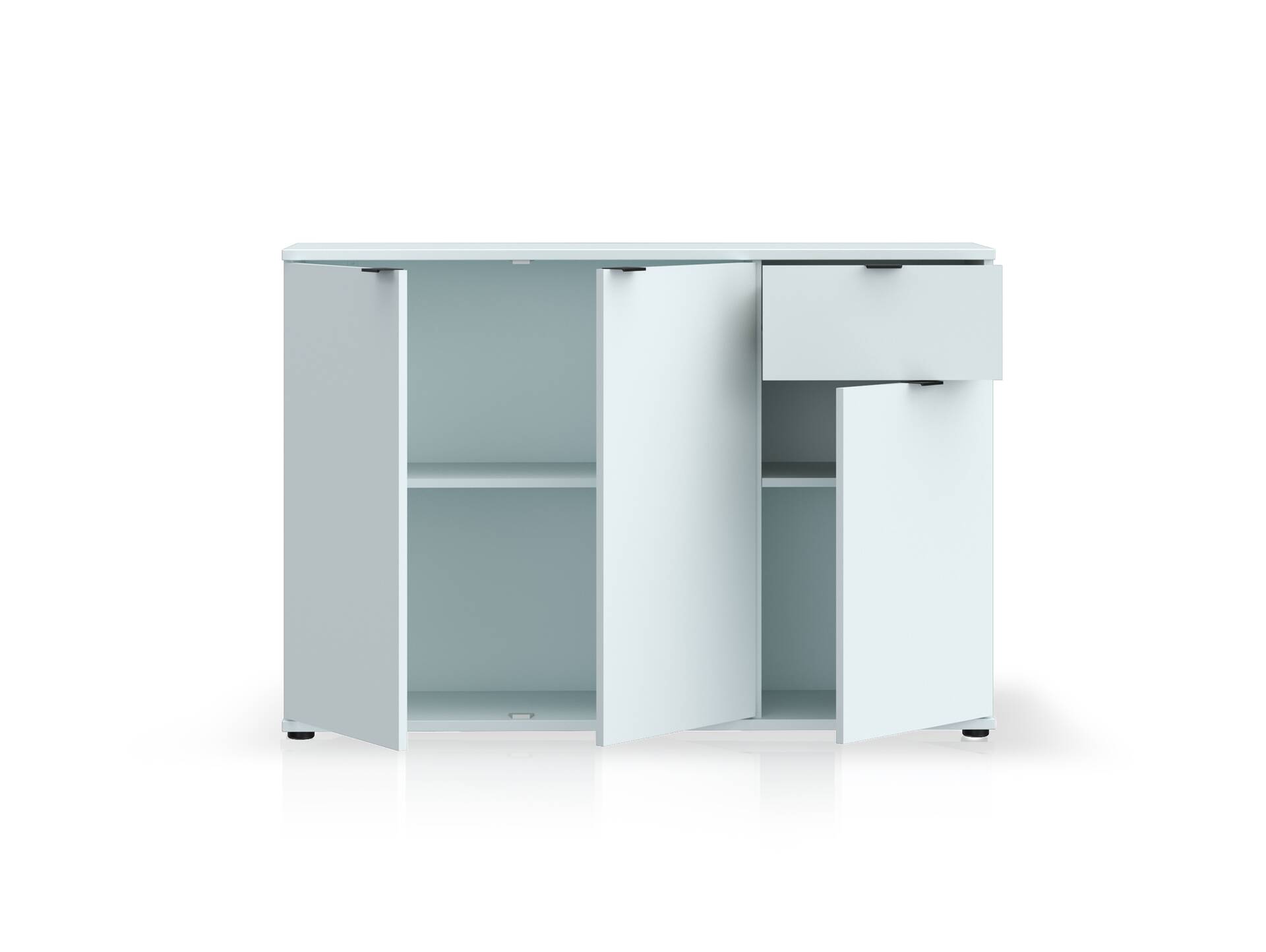GINNY Kommode III, Material Spanplatte Hellgrau