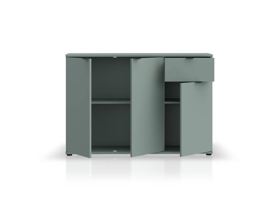 GINNY Kommode III, Material Spanplatte Salbei