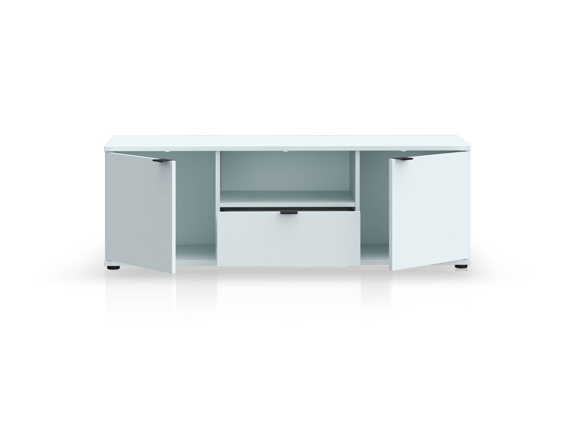GINNY TV-Board, Material Spanplatte Hellgrau