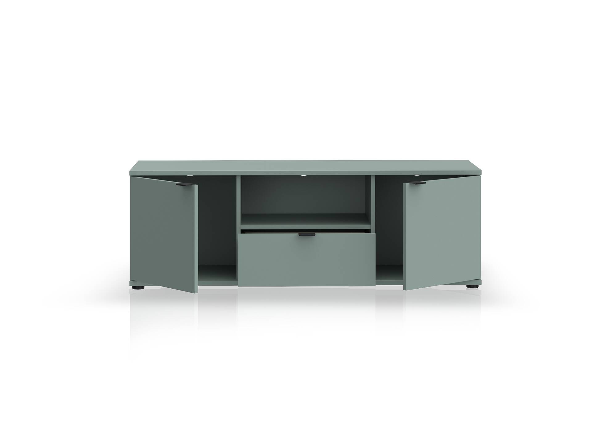 GINNY TV-Board, Material Spanplatte Salbei