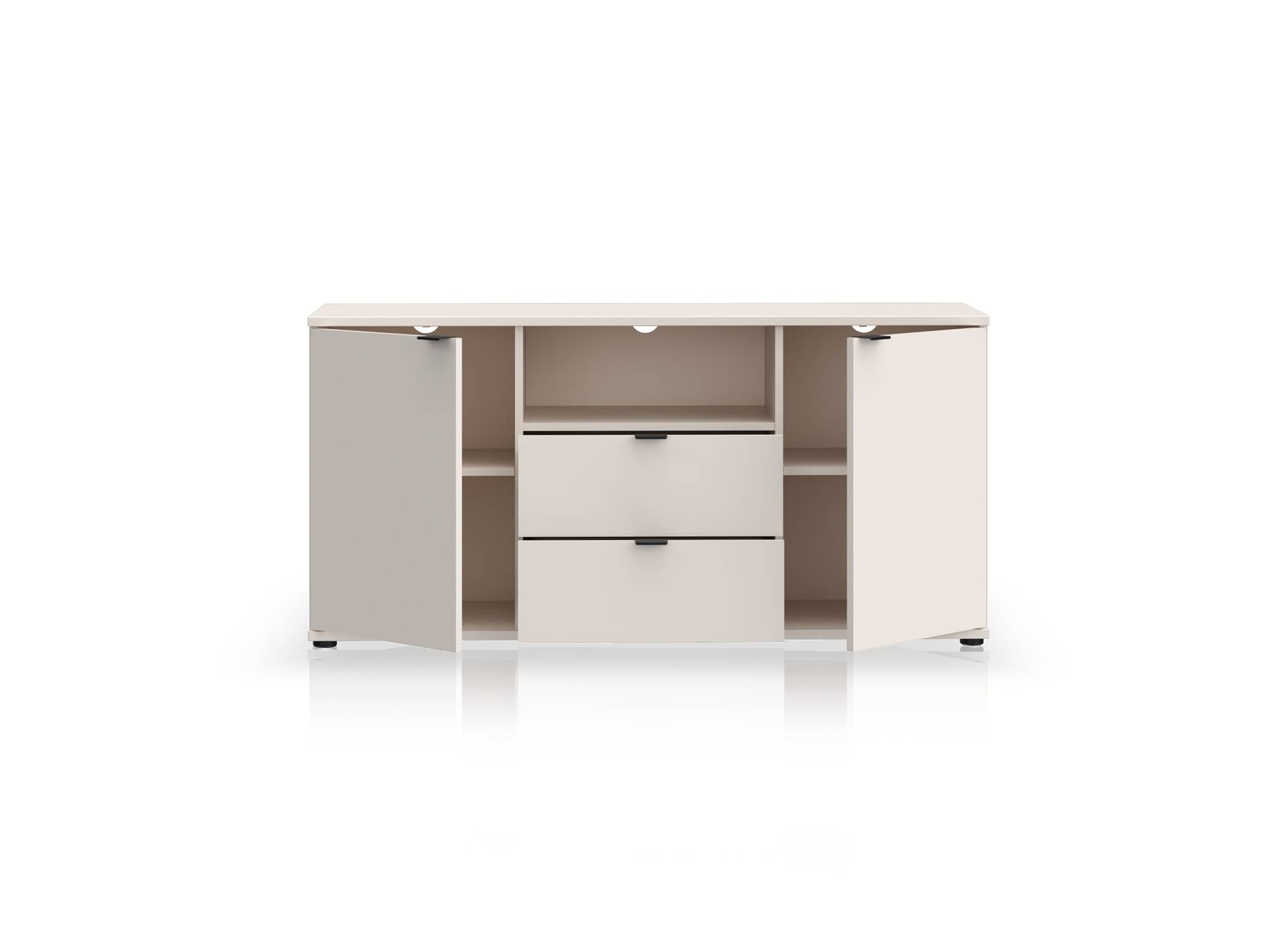 GINNY TV-Unterschrank, Material Spanplatte Sand