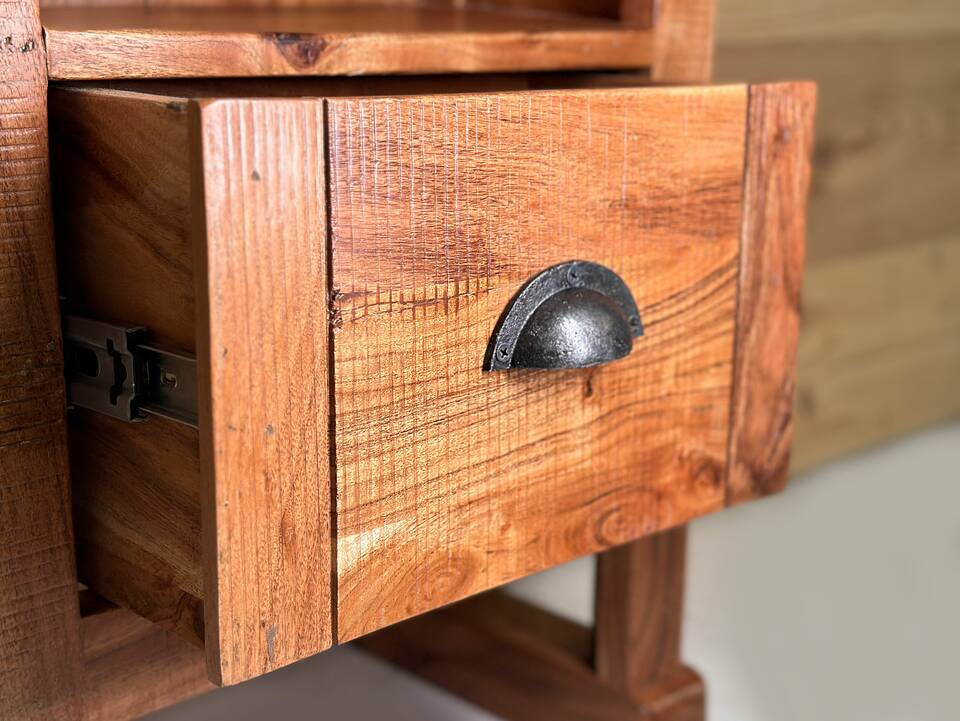 WINCHESTER Bad Standregal, Material Massivholz, Mango rustikal 
