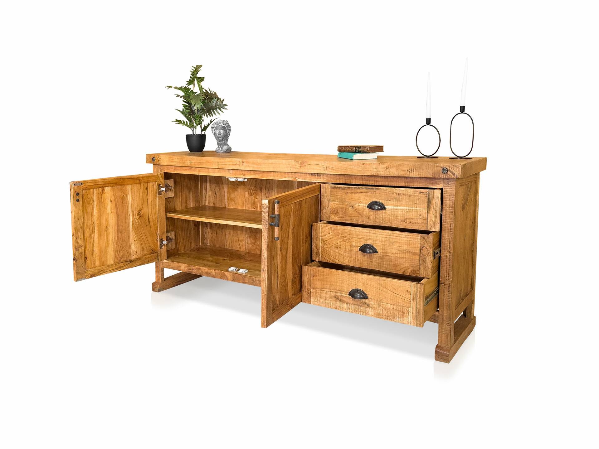 WINCHESTER Sideboard L, Material Massivholz, Mango rustikal 