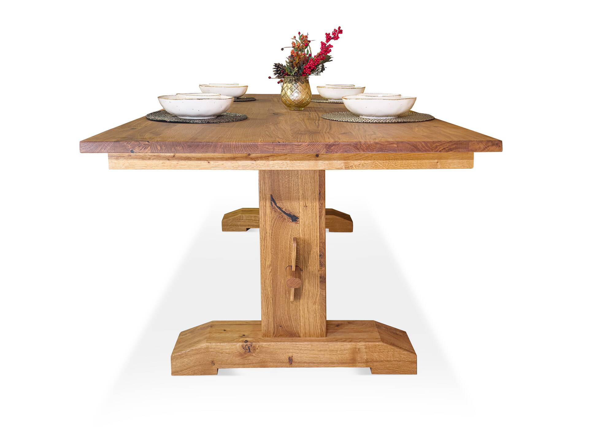 KOOPER Esstisch 200x100 cm, Material Massivholz, Wildeiche geölt 