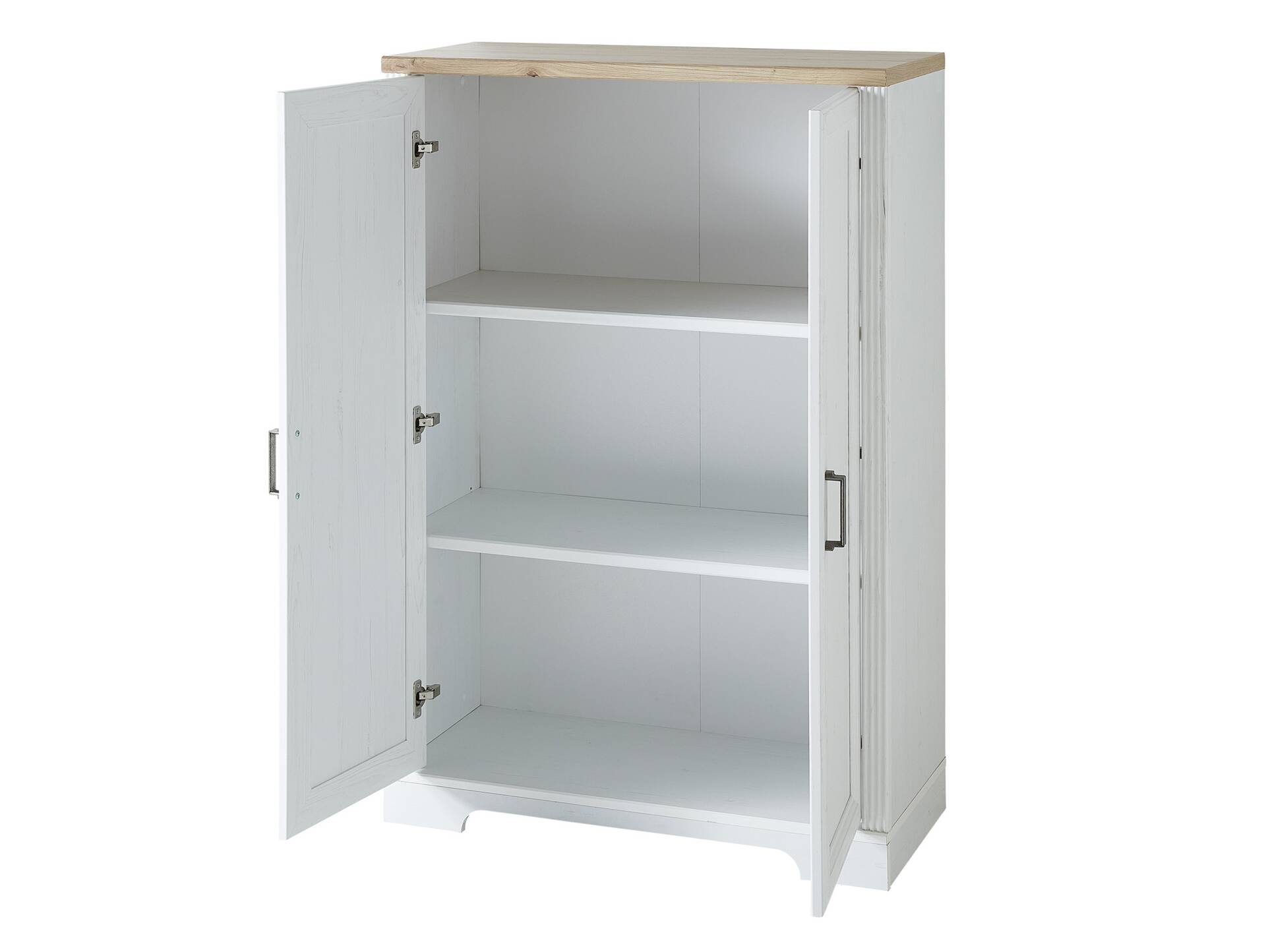 JADY Bürokommode mit 2 Türen, Material MDF/Dekorspanplatte piniefarbig hell/eichefarbig