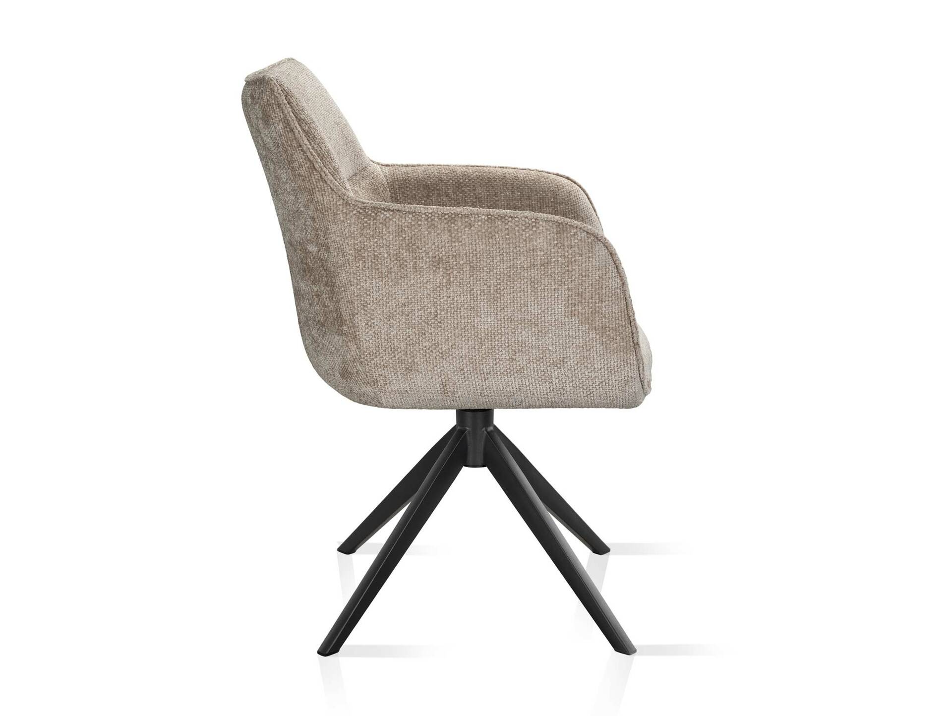 LONDON Schalenstuhl, Material Strukturstoff Beige | 1 Stück