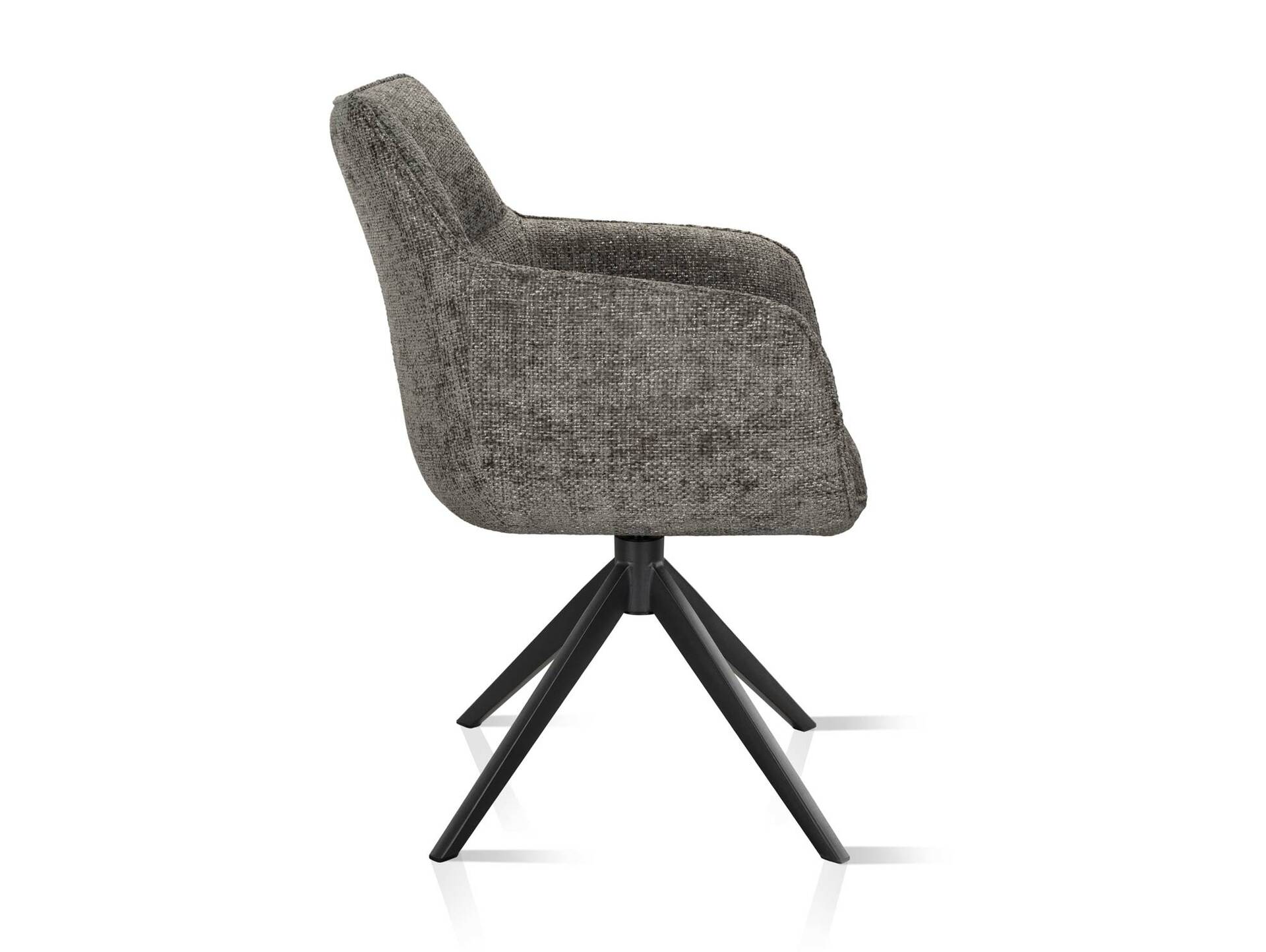 LONDON Schalenstuhl, Material Strukturstoff Anthrazit | 1 Stück