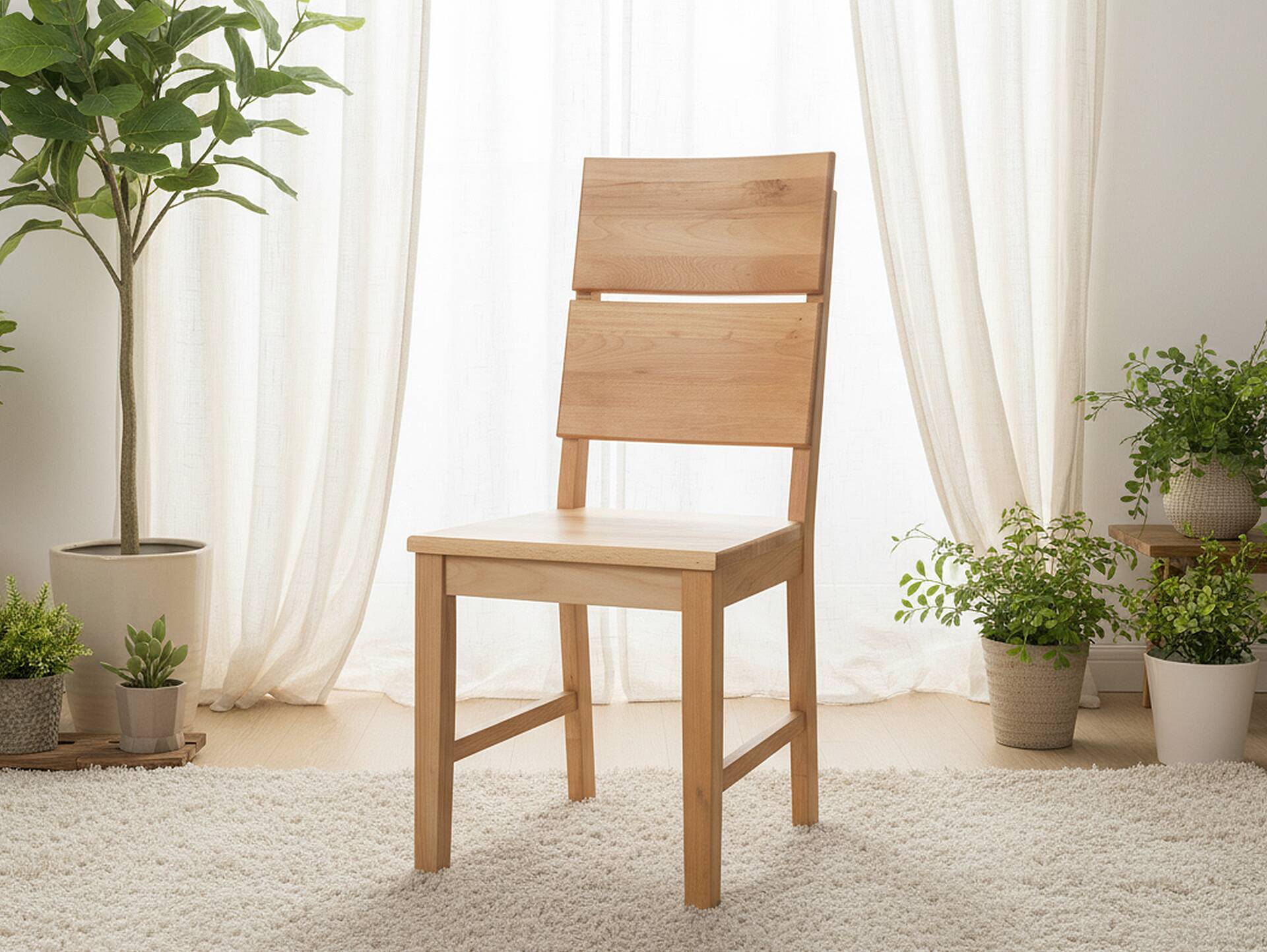 KAI Esstischstuhl, Material Massivholz Kernbuche | geölt | 6er Set
