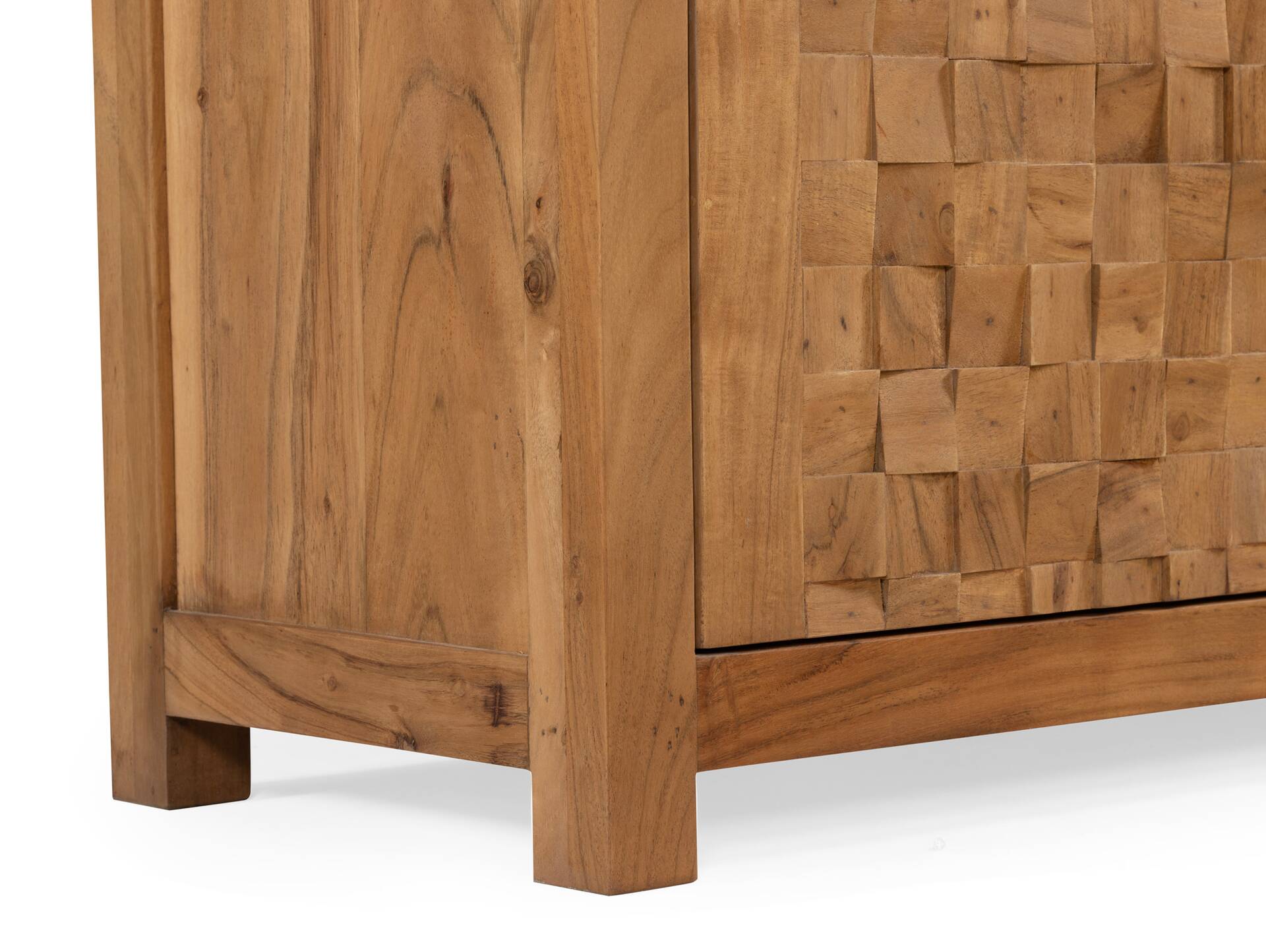 KAIRO Highboard II, Material Massivholz, Akazie massiv honigfarben 
