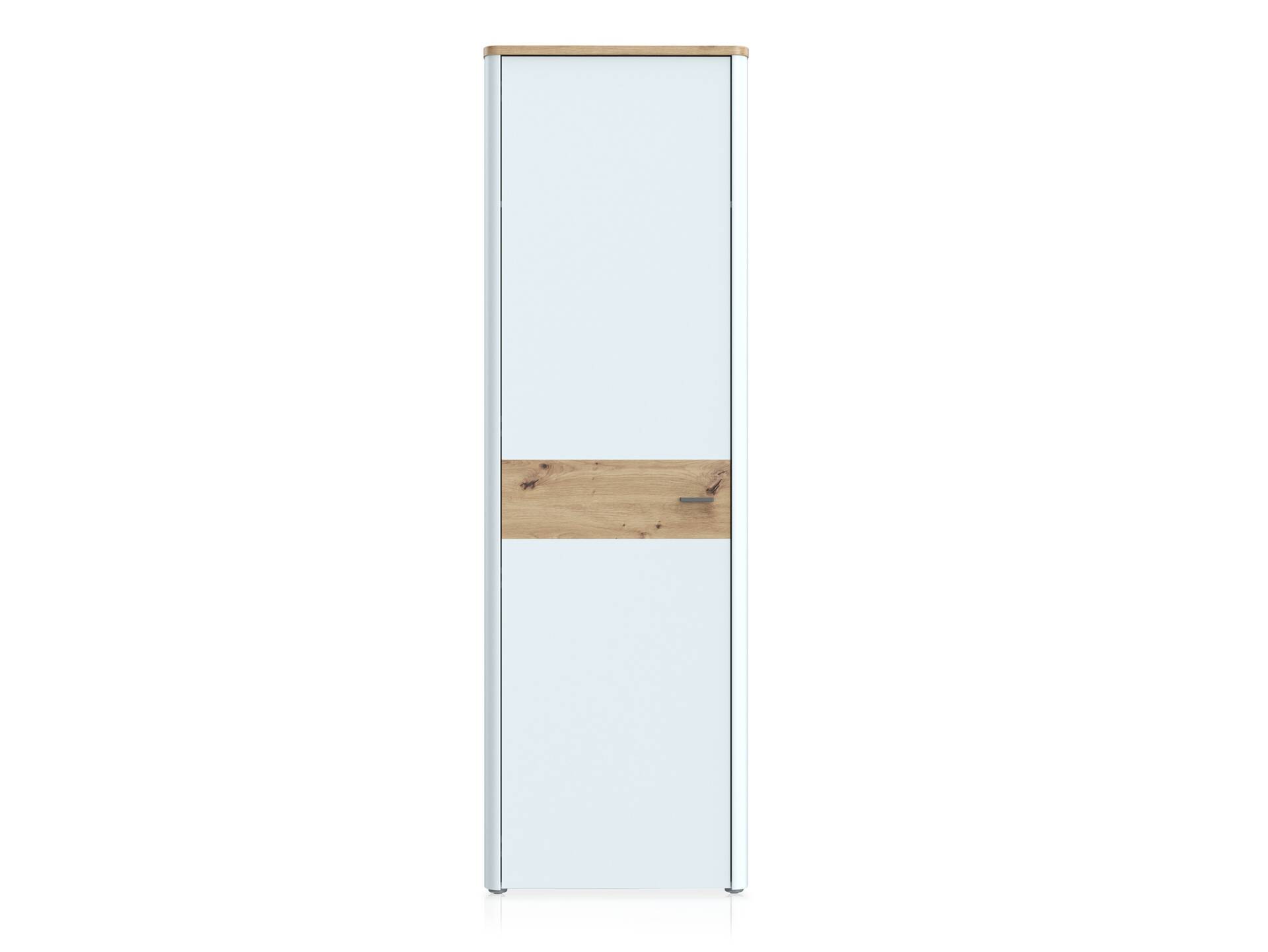 LORDANA Garderobenschrank, Material Spanplatte, Artisan Eiche Nachbildung/lichtgrau 