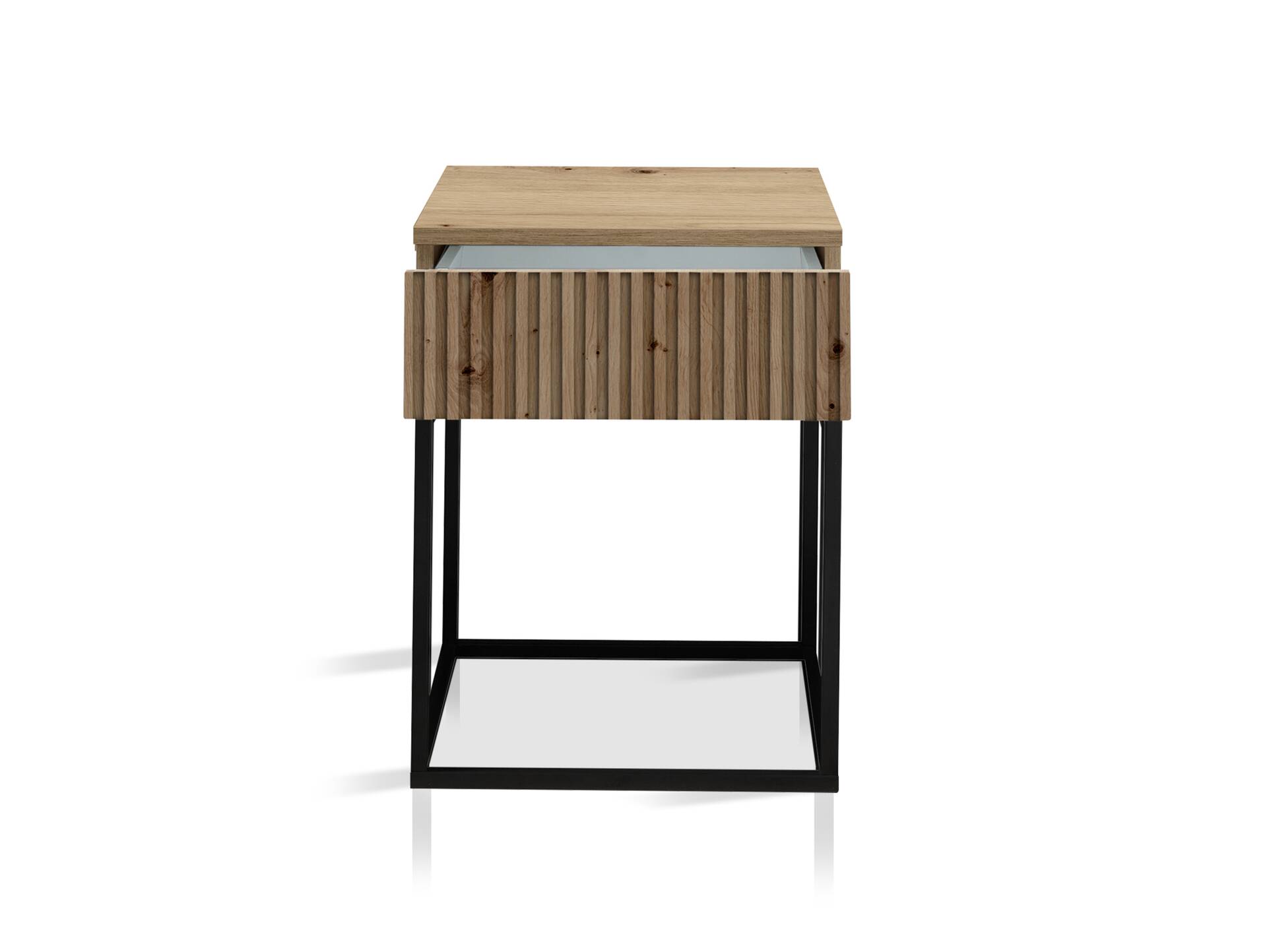 MAYLA Nachtkommode, Material Dekorspanplatte, Artisan Eiche Nachbildung 1 Schubkasten