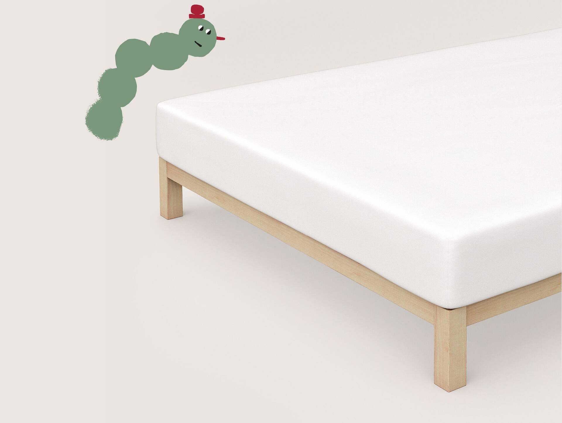 Schlafgut MINI Spannbetttuch/Spannbettlaken für Baby-Matratze, 60x120 - 140x70 cm,100% Baumwolle Weiß