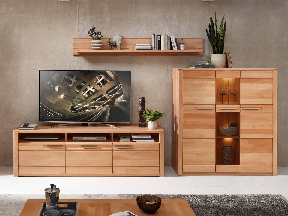NESTOR ONE Wandboard, Material Spanplatte,  Kernbuche Nachbildung 