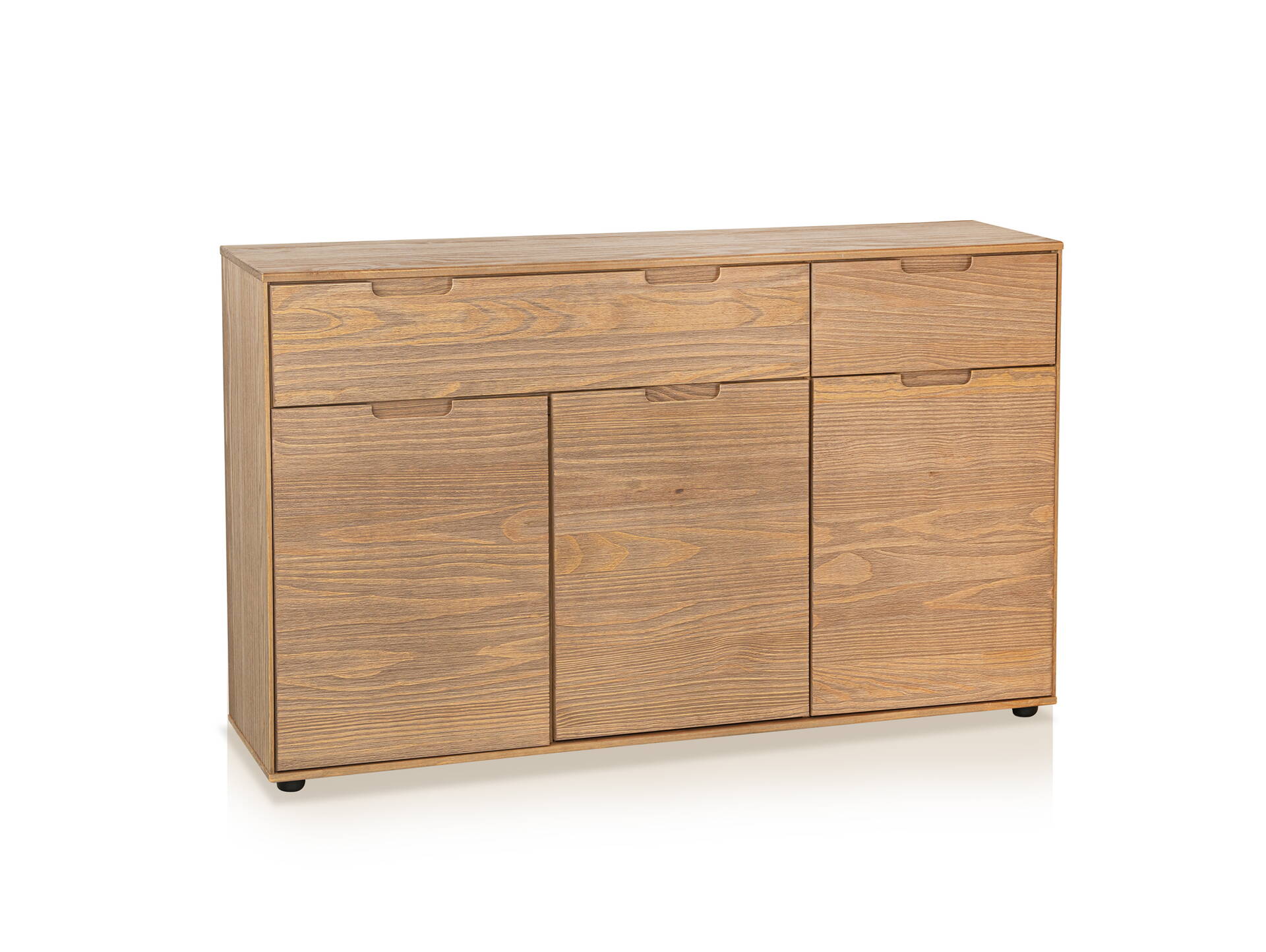 NESTRA Sideboard, Material Massivholz, Kiefer eichefarbig 