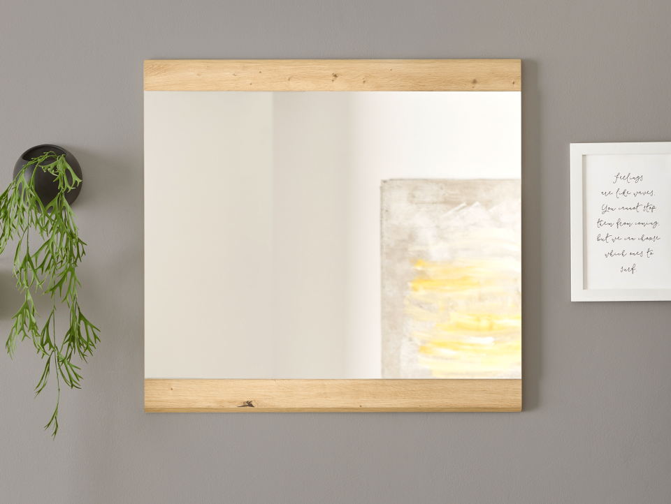 NEIKA Spiegel, Material Spanplatte, Artisan Eiche Nachbildung 