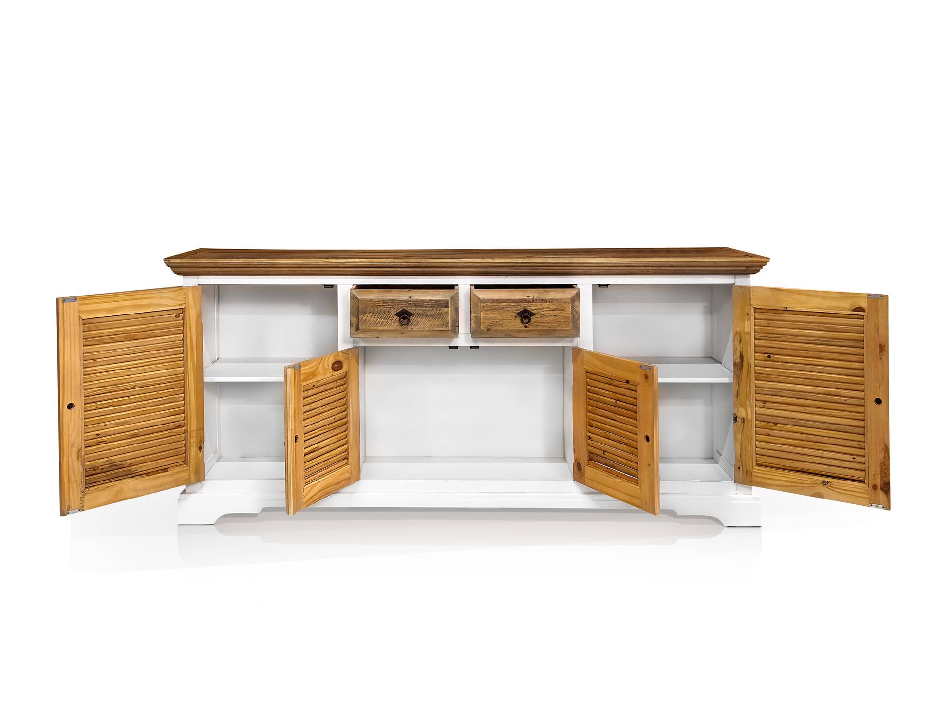 NOTTINGHAM Sideboard II, recyceltes Altholz, teilmassiv 