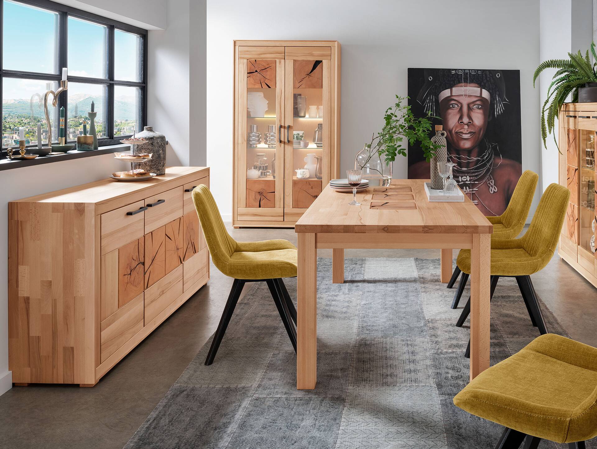PASSERO Sideboard I, Material Massivholz, Kernbuche geölt 