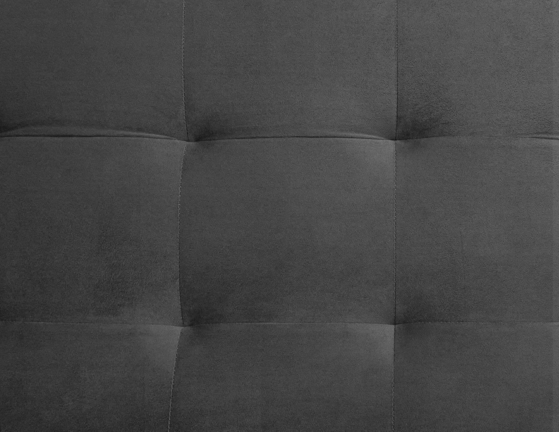 GLAMMI 3-Sitzer Sofa mit Samtbezug, Füße Buche massiv Grau