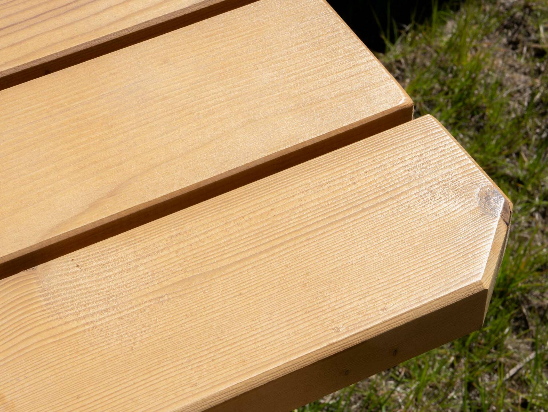 EIBSEE Gartentisch, Material Massivholz, Thermo-Fichte lasiert 180 x 60 cm