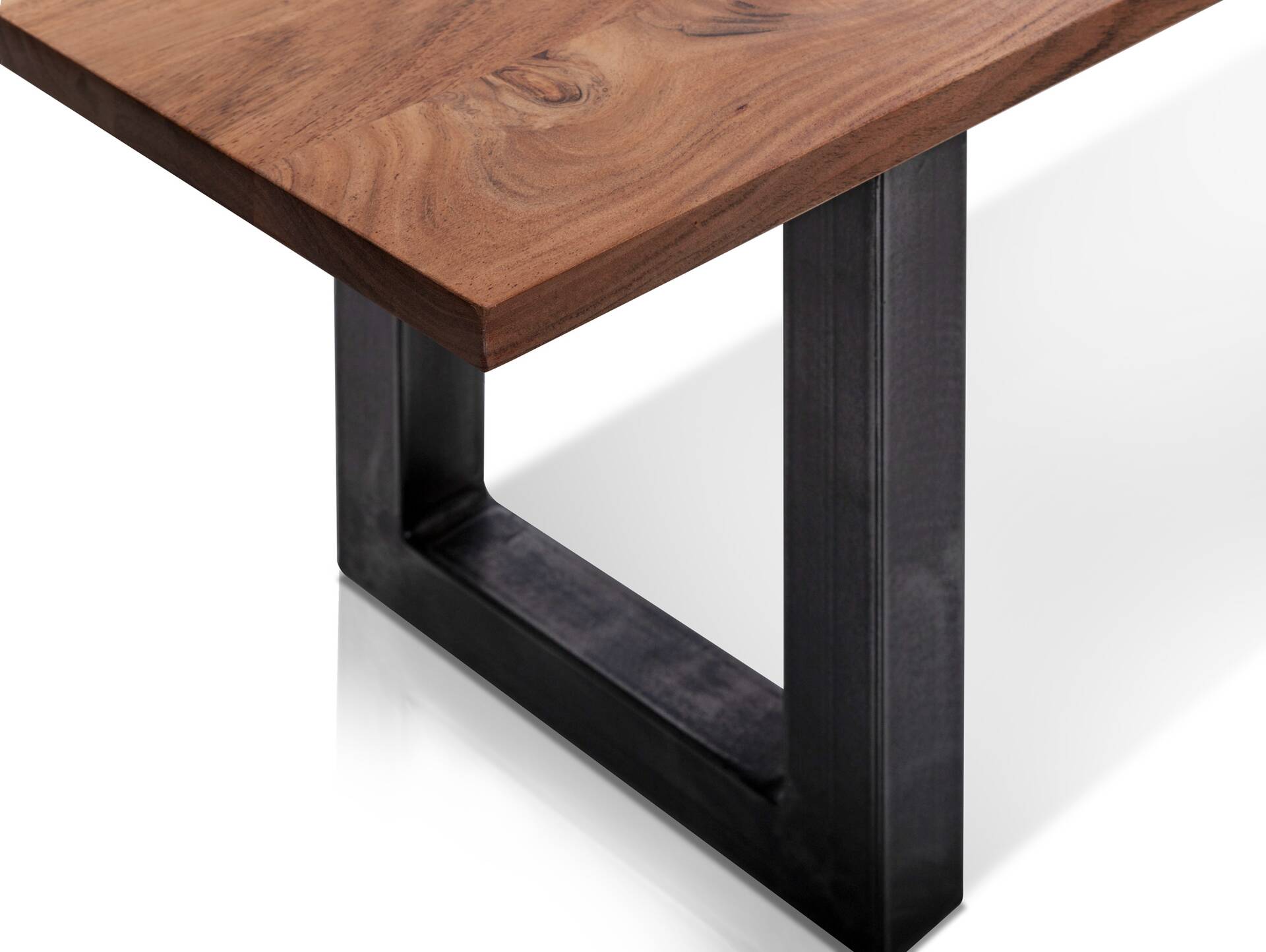 MALLI Sitzbank, Material Massivholz/Metall, Akazie lackiert 
