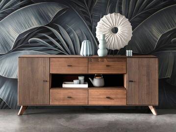 JAKARTA Sideboard II, Material Massivholz, Kernbuche Tabak geölt 