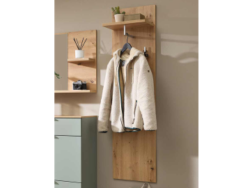 BAJA Garderobenpaneel, Material MDF, Artisan Eiche Nachbildung