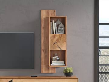SARRAGOSSA Wandboard mit Fächern, Material Massivholz, Wildeiche geölt